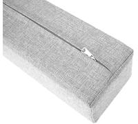 Remplissage de Matelas de Lit, Coussin de TêTe de Lit Remplissage D'écart Mural, Rallonge de Matelas pour Combler L'espace Entre La TêTe de Lit ou Le Mur, avec Housse Amovible(Light gray,140x10x25cm)