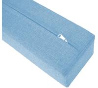 Remplissage de Matelas de Lit, Coussin de TêTe de Lit Remplissage D'écart Mural, Rallonge de Matelas pour Combler L'espace Entre La TêTe de Lit ou Le Mur, avec Housse Amovible(Light blue,140x10x15cm)