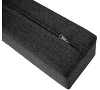 Remplissage de Matelas de Lit, Coussin de TêTe de Lit Remplissage D'écart Mural, Rallonge de Matelas pour Combler L'espace Entre La TêTe de Lit ou Le Mur, avec Housse Amovible(Black,140x15x20cm)