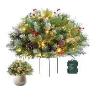 Remplissage de pot de fleurs de Noël extérieur | Remplissage de pot avec piquet de trépied, décoration de la maison pour cour, jardin, parterres de fleurs, présentoirs de magasin de vente au