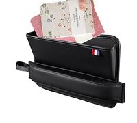 Remplissage de siège de voiture - Entretoise de siège de voiture - Attrape-poche de voiture | Organisateur de siège automobile avec bouche réglable, organiseur de remplissage de voiture en cuir