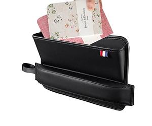 Remplissage de siège de voiture - Entretoise de siège de voiture - Attrape-poche de voiture | Organisateur de siège automobile avec bouche réglable, organiseur de remplissage de voiture en cuir