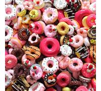 Remplissage De Slime Pour Bricolage, 10 Pièces, Accessoires, Étui De Téléphone, Décoration Pour Gâteau En Résine Miniature, Fruits, Bonbons, Chocolat, Apprentissage