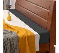 Remplissage d'espace en mousse pour canapé-lit, extension de matelas rectangulaire, traversin avec housse amovible, ferme la couture, pour lit simple/grand lit (200 x 10 x 5 cm, noir)