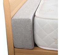 Remplissage d'espace pour lit long, taille personnalisée pour lit simple/double/très grand lit, espace étroit entre la tête de lit, le matelas ou le pied de lit, traversin (180 x 10 x 10 cm, gris