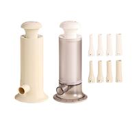 Remplissage manuel de saucisses - Kit de remplissage de viande à manivelle 4 tailles d'entonnoir, machine à saucisses durable, connecteurs de tube | Préparation des aliments, barbecue à domicile