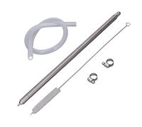 Remplisseur de Bouteille à Ressort, 35,2cm en Acier Inoxydable Bière Brewcraft Remplisseur D'embouteillage de Vin Type de Mise en Conserve Ressort Bâton Remplissage avec Brosse Pince de Serrage
