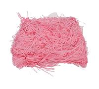 Remplisseur de Papier Raphia léger, inodore, Couleur vive, décoration de la Maison, Emballage Cadeau, Papier déchiqueté pour Bricolage, 500g (Rose)