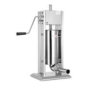 Remplisseur de saucisses en acier inoxydable 7L Stuffer Salami Maker Machine remplissage viande verticale Manuel 5 buses Tube Outils de jardin
