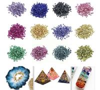 Remplisseur De Verre En Métal Concassé, 1 Paquet, Cristal Décoratif Pour Résine Époxy J2m3, Décoration De Table, Gâteau, Sous-Verre De Fruits, Bricolage