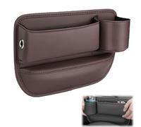 Remplisseur D'Espace SièGe Voiture pour Audi B6 B7 D3 D4 D5 D6 A6 S4 8K A5 8T Q2 Q3 Q5 8R S Line, Organisateur Multifonctionnel de Poche latérale de Console de Voiture,B-Mocha