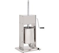 Remplisseur manuel de saucisses Argenté 10 L Acier inoxydable