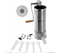 Browin 311006 Machine à Saucisses Verticale 5 kg | Poussoir a Saucisse Manuel | en Acier Inoxydable | avec 6 Tubes de Remplissage de Dimention différentes | Pour Maison et Utilisation Commerciale