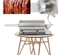 Remplisseuse De Saucisses Machine De Remplissage De Saucisses Presse à Saucisses Manuelle Seringue à Saucisses Acier Inoxydable 3l 4 Tubes De Remplissage