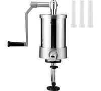 Remplisseuse de saucisses SucceBuy, capacité de 2,5 livres/1,5 litres. acier inoxydable 304 vertical. Avec 3 tubes, pied à ventouse, manivelle. Pour usage privé et professionnel