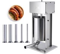 Remplisseuse électrique de saucisses - 12 L - Remplisseuse verticale de viande en acier inoxydable - Traitement des aliments - pour les restaurants et les traiteurs