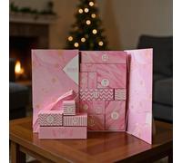 Remplissez Votre Propre Calendrier De L'Avent - Calendrier De L'Avent ro-se Réutilisable Coloré De 24 Jours Vide À Remplir Vous-même, Boîtes De Cale-ndrier De Compte À Rebours