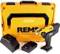 REMS Mini-Press ACC 22 V Sertisseuse sans fil avec marche forcée + Coffret L-Boxx + 1x Batterie 2,5 Ah + Chargeur ( 578014 R220 )