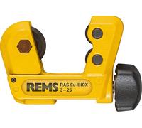 REMS RAS CU-INOX 113230 R (Ø 3-25 mm, 1/8-1", coupe-tube pour tuyaux en cuivre/acier, avec roue de coupe, séparateur de tuyau, sous blister)