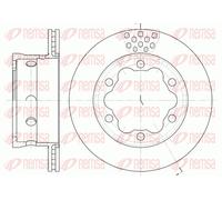 REMSA 2x Disque Arrière Ø285mm Ventilé pour Mercedes Sprinter 4-T 904 906