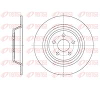 2x Disque de frein Essieu arrière plein 61604.00 REMSA pour FORD S-MAX