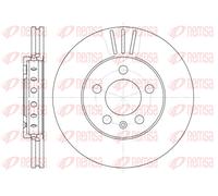 REMSA 2X Disque De Frein Avant Ø256 Mm Ventilé Pour VW Golf IV 1J1 1.4 16V 1.6