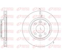 REMSA 2X Disque De Frein Avant Ø258Mm Ventilé Pour Dacia Sandero II Logan MCV LS