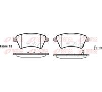 REMSA Plaquette de Freins Bremsbelegsatz Avant pour Suzuki SX4 Berline Fiat