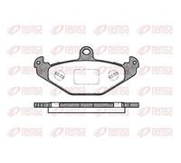 REMSA Plaquettes de freins Arrière avec accessoires 0345.20