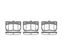 REMSA Plaquettes de freins Arrière contact de signal d'usure inclus Épaisseur 15,5mm 1181.02 Compatible avec TOYOTA MARK X I GRX12, LEXUS IS II GSE2, ALE2, USE2