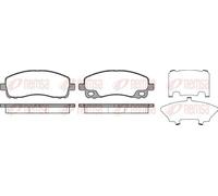 REMSA Plaquettes de freins Arrière Épaisseur 18mm avec accessoires 1338.00 Compatible avec ASTON MARTIN DB7 Coupé DB7 Décapotable