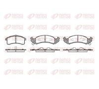 REMSA Plaquettes de freins Avant contact de signal d'usure inclus avec ressort 0537.02 Compatible avec CHEVROLET CAMARO, CADILLAC Seville V, BUICK Park Avenue I, PONTIAC Firebird IV Coupe
