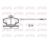 REMSA Plaquettes de freins Avant contact de signal d'usure inclus Épaisseur 18mm avec accessoires avec ressort 0141.30 Compatible avec RENAULT Clio 2 3/5 portes BB, CB, BB0/1/2, CB0/1/2, DACIA