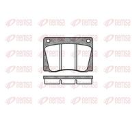 REMSA Plaquettes de freins Avant Épaisseur 16mm avec accessoires 0037.00 Compatible avec JAGUAR XJ, ASTON MARTIN Vantage Coupé V8 / V12, VOLVO P 1800 Coupe P18, ROVER 2000-3500 3/5 portes SD1