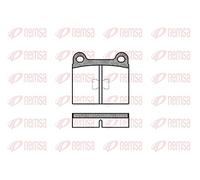 REMSA Plaquettes de freins Avant Épaisseur 18,5mm 0017.20 Compatible avec VW Golf 1 Cabriolet 155 Golf 1 3/5 portes 17 Scirocco II 53B, AUDI 80 B2 81, 85, 811, 813, 814, 819, 853, PORSCHE 914