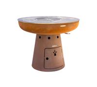 Remundi Braséro Barbecue en Acier et Inox Ø102 cm H84 cm - Nero L84 - Nero L84 800701