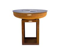 Remundi Braséro Barbecue en Acier et Inox avec Bûcher Ø82 cm - Carus M - Carus M 800904