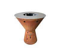 Remundi Brasero plancha en acier oxydé Zeus - Ø 78 cm - 801027