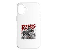 Remus Guerrier avec Loup Duo Fratres Una Urbs Coque pour iPhone 16 Plus
