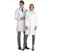 REMYCOO® Blouse blanche chimie étudiant,Blouse Blanche de Laboratoire Blouse blanche Vetement travail uniforme pour fille taille M