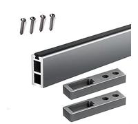 REMYS Closet Rods Garment Hanger Durable Pole for Wardrobe/Bedroom/Laundry Room,18 20 23 24 30 35 40 45 50 55inch Long Clothes Poles for Hanging Clothes, Complete Kits(Ligjt grey,40in/102cm)