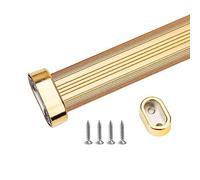 REMYS Heavy Duty Hanging Closet Rods Valet Clothes Rod Organizer,Black Gold Silver Clothes Pole for Laundry Room/Wardrobes, 60 70 80 90 100 110 120 130 140 150 160cm Long(Gold,50cm/19.7in)