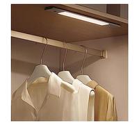 REMYS Laundry Room/Kitchen/Bedroom Cabinet Bar Cuttable,Rectangular Closet Rods with Mute Non-skid Strip, 63" 60" 55" 40" 38" 36" 30" 26" 24" Long, Gold Aluminum Alloy(Closet Width 40"/101.6cm)