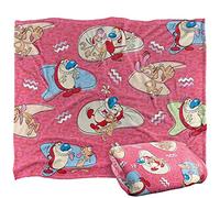 Ren and Stimpy Ren & Stimpy Pattern Plaid Ultra Doux au Toucher Soyeux - 152 x 127 cm