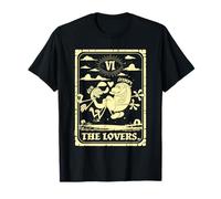 Ren and Stimpy The Lovers Tarot Card Design Funny Cartoon T-Shirt