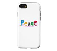 Ren-World 28 People's Dream Peace All World Diversity Heart Cherry Blossoms Happy Bee Earth People (= Famille) Coque pour iPhone SE (2020) / 7/8