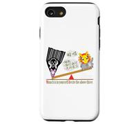 Ren-World 39 Zen Munch-1/5 Munch Cry Problem Solving Heart Bouddhist Enseignements Namahage Zen Récitation Lapin Coque pour iPhone SE (2020) / 7/8