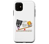 Ren-World 39 Zen Munch-1/5 Munch Cry Problem Solving Heart Bouddhist Enseignements Namahage Zen Récitation Lapin Coque pour iPhone 11