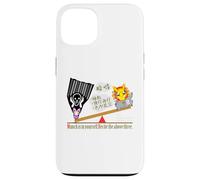 Ren-World 39 Zen Munch-1/5 Munch Cry Problem Solving Heart Bouddhist Enseignements Namahage Zen Récitation Lapin Coque pour iPhone 13