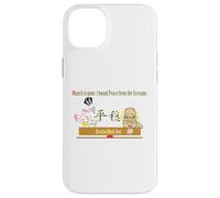 Ren-World 40 Munch Zen Munch-2/5 Munch Animal Japonais Dortoir Lapin Cœur Bouddhiste Pacifique Auto-résolvant Magatama Coque pour iPhone 14 Plus